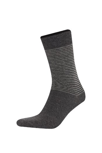 DeFacto Men's 5-Piece Cotton Long Socks F0934Axns