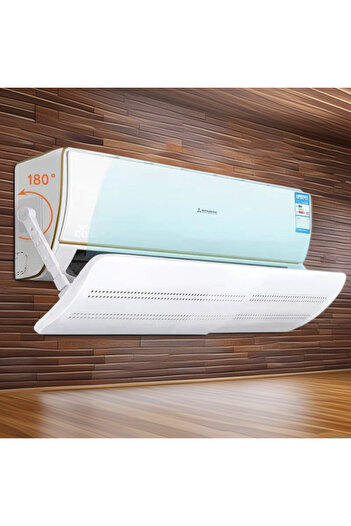 fulina Adjustable Air-Conditioning Windshield, Universal Adjustable Air Shunt Hood,White