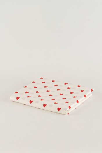 Soley | Mix & Match | Hearts | %100 Pamuk Tek Kişilik Düz Çarşaf