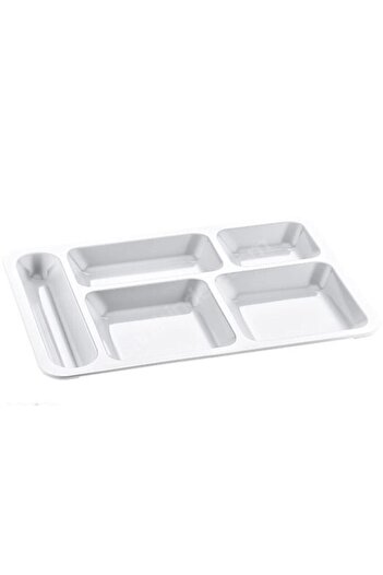 MATARMUTFAK 40 Pieces Self Service Table D'Hôte Plate Polycarbonate Table D'Hôte Table D'Hôte 5 Compartments