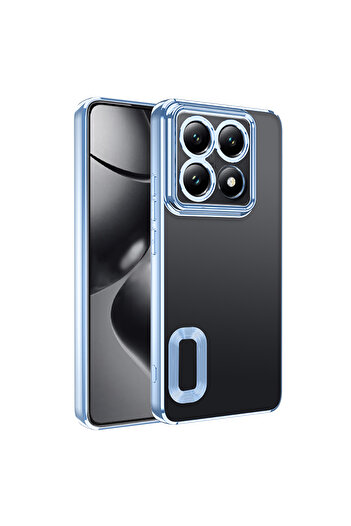 m.tk moveteck Case for Xiaomi Mi 14t Pro Case Full Camera Protection Metallic Glossy Color Edge Soft Silicone Cover with Lens