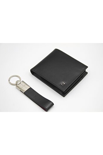 Pierre Cardin Genuine Leather Wallet and Keychain with Gift Pc2062