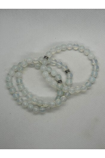 grs oyuncak 8mm Opal Stone - Natural Stone Bracelet, Moon Stone, 1 Piece