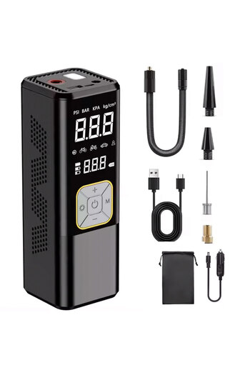 Generic High pressure inflator usb rechargeable with power bank for car tyres