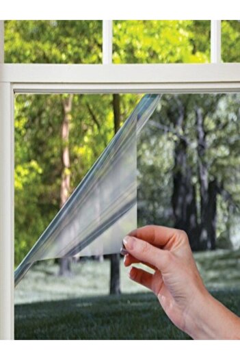 Osman Pazarlama 75x3metre Araç Cam Balkon Filmi A Kalite Çizilmez Amerikan Aynalı Krom Cam Filmi -açık Ton 75x3 %35
