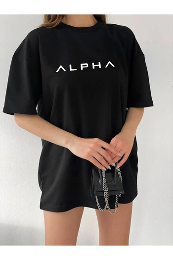 HOFFNUNG Unisex Alpha Relaxed Fit Oversize T-shirt