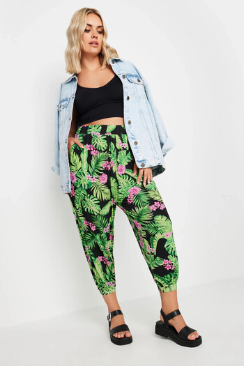 Stil Diva Large Size Pocketed Jogger Pants - Elastic Legs and Waist 145107