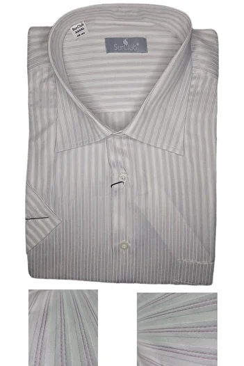 marufshop Men's Large Size Oversize Short Sleeve Shirt Suitable for Weight between 110 Kilo - 140 Kilo