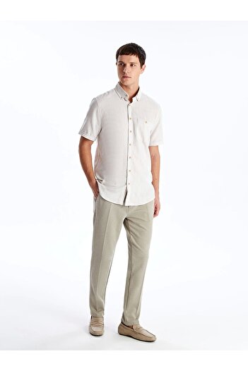 LC Waikiki Lcwaikiki Classic Beige Slim Fit Men's Trousers