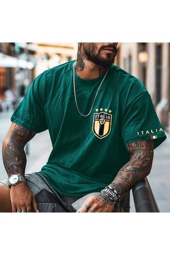 YOHO SPORT Italy Nefti Green Logo Design Printed Custom Unisex Tshirt