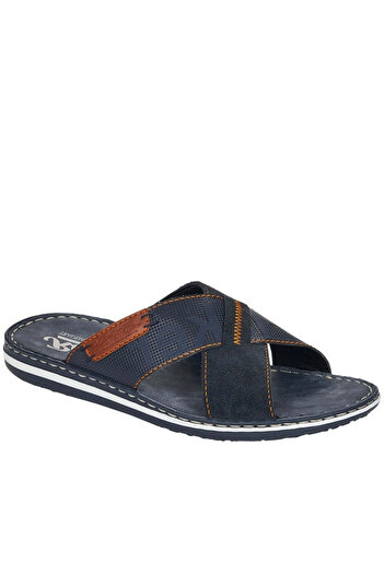 Rieker Blue Slippers Mens Shoes
