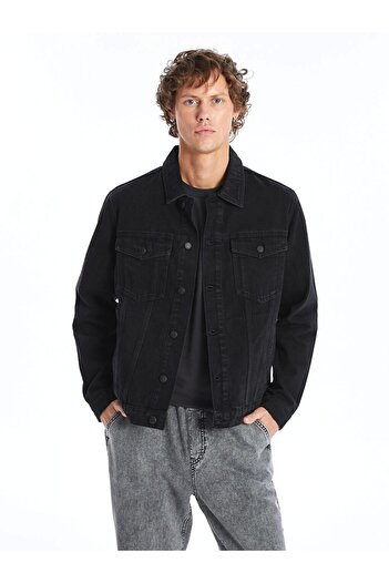 LC Waikiki Lcw Jeans Black Standard Fit Men's Jean Jacket