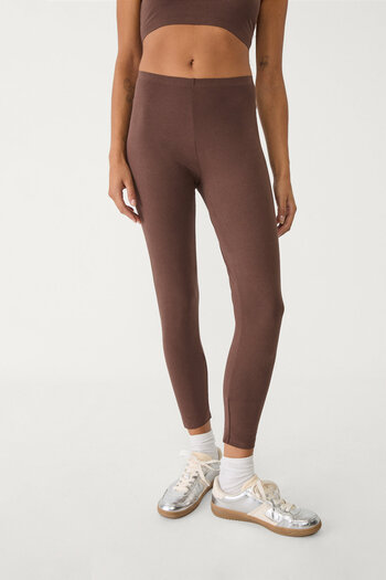 Stradivarius Cotton leggings with invisible seam
