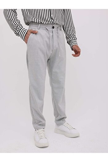 Oyga Men's Oversized Slim Fit Elastic Waist Drawstring Zippered Lycra Casual Jogger Pants