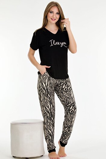 Jenny Daphne Σετ πιτζάμες Lady Leopard 12548