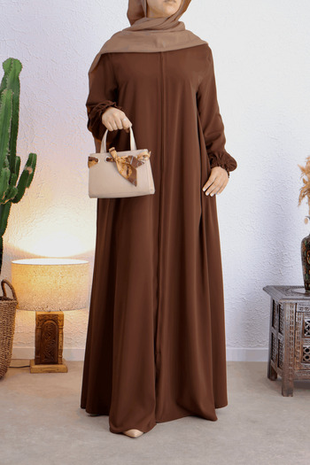 Navra FASHION MANUFACTURER NAVRA MEDİNE İPEĞİ MEVLANA ΦΕΡΑΚΕ ΜΕΓΕΘΟΣ 145 εκ. NVR5002 Καφέ