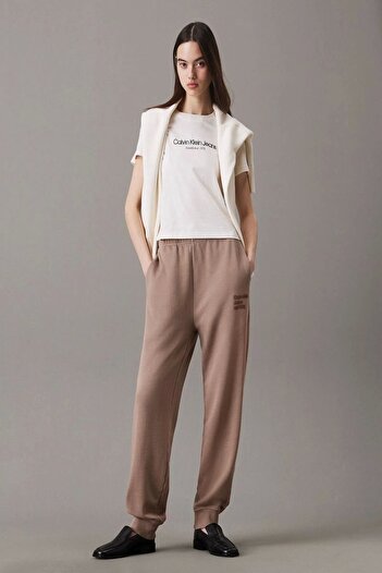 Calvin Klein Γυναικεία φούτερ παντελόνια WASHED PUFF PRINT J20J224989-PFW