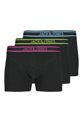 Jack & Jones Pack of 3 - Solid Printed Waistband Trunk