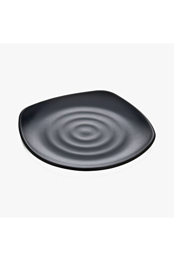 HIC Melamine Serving Plate Black Color Size 30 cm
