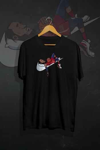 CC STORE Zokawear Unisex Black Oversize Printed Tshirt