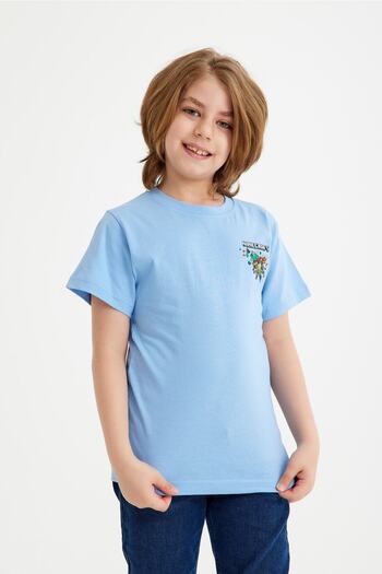 CC STORE Mncrft Printed Unisex Children's T-Shirt for Ages 5 to 15