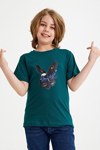 CC STORE Eagle Printed Children's T-Shirt for Ages 5-15