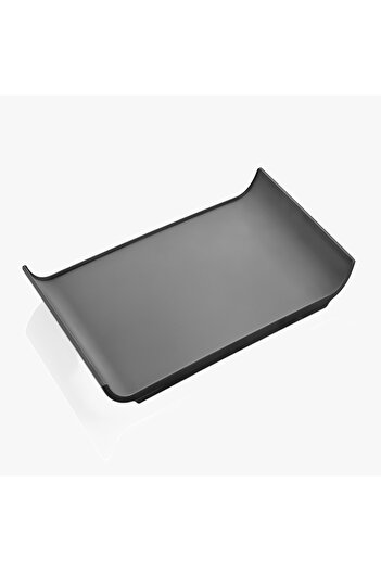 HIC Melamine Regtangular Serving Plate Black Color Size 34 cm