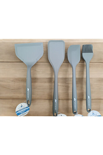 IVORY Set of 4 Fireproof and Non-Stick Spatulas