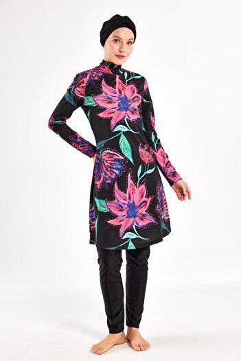 Adasea Yolanda Long Sleeve Hijab Swimsuit 1101