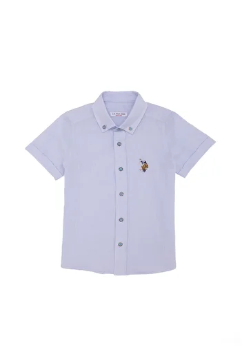 U.S. Polo Assn. Cămașă albastru deschis cu mânecă scurtă pentru băiat - 50262967 -VR003