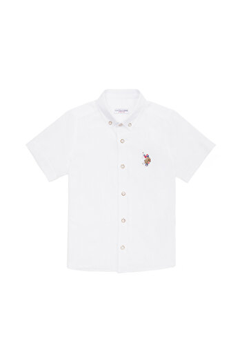 U.S. Polo Assn. Fiú fehér Basic rövid ujjú ing 50262967 -VR013