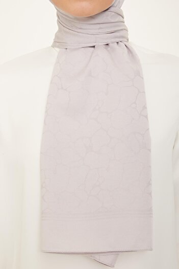 Armine Jacquard Sapphire Shawl - At1Sfr - 51 - Grey