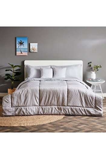 Home Box Cambridge Satin 5-Piece King Comforter Set - 220x240 cm