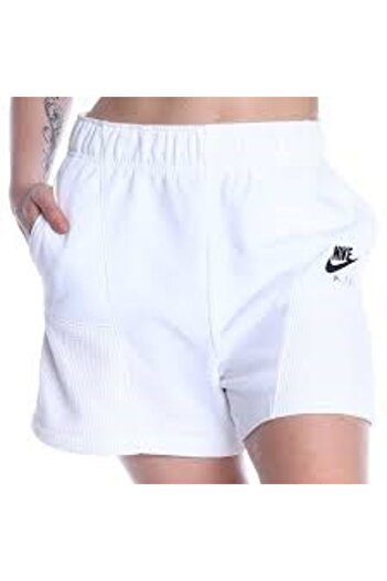 Nike Sportswear Air Fleece Kadın Beyaz Şort DM6470 - 100