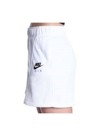 Nike Sportswear Air Fleece Kadın Beyaz Şort DM6470 - 100