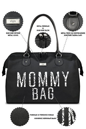 Stylo X Pro Mommy Bag Black Mother Baby Care Women's Bag
