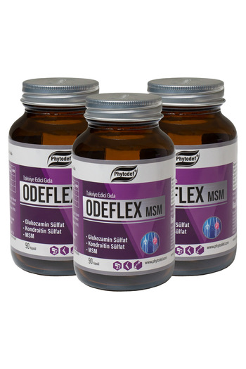 Phytodef Odeflex MSM + Glucosamine Sulfate + Chondroitin Sulfate - 90 Capsules X 3 Pieces
