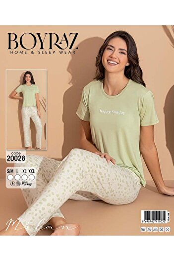 BEYAZTOPTAN Quality & Stylish Milan Short Sleeve Pyjamas Suit