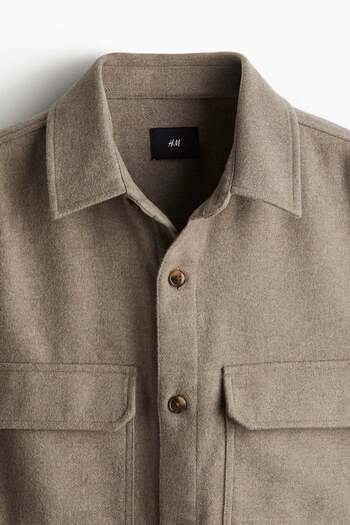 H&M Regular Fit Felted overshirt