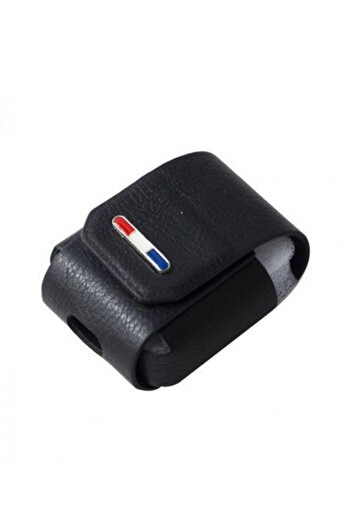 Generic Leather AirPods Protective Case Cover with Safety Ring BlackCoverUnbrand