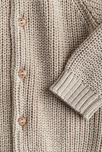 H&M Patent-knit cotton cardigan