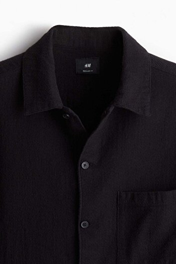 H&M Regular Fit Textured shirt