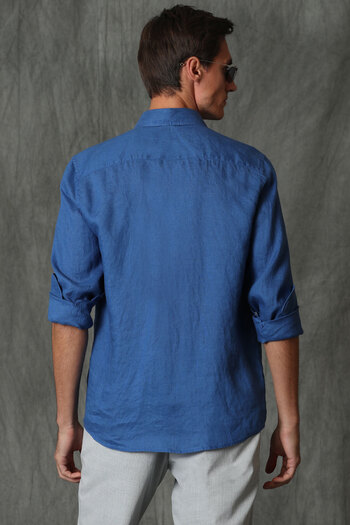 Levi's Linen Blended Standard Fit Men's Shirt with Long Sleeves Sh-43356