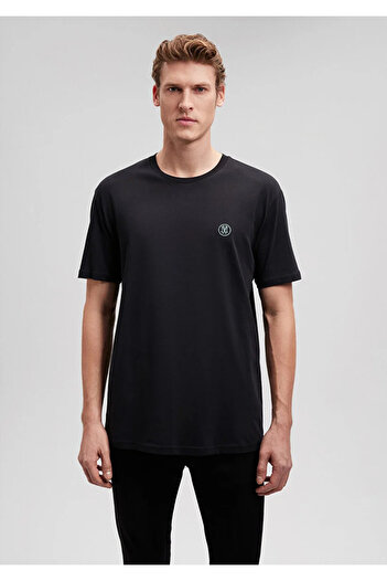 Mavi Men's Black m 067074 -900 Crew Neck T-Shirt