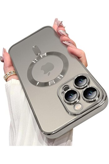 AWH Magnetic Case for iPhone 16 Pro Max with Camera Lens Protector, MagSafe, Natural Titanium