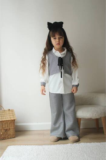 Ribbon kids Checkered Set of 3