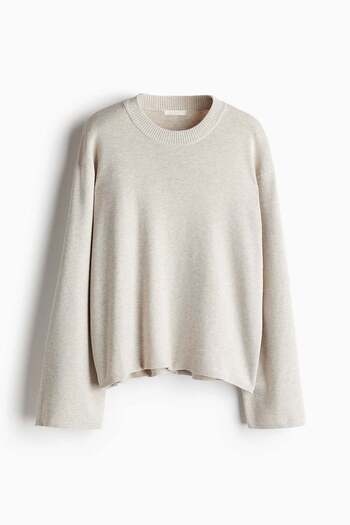H&M Oversized curved-hem jumper