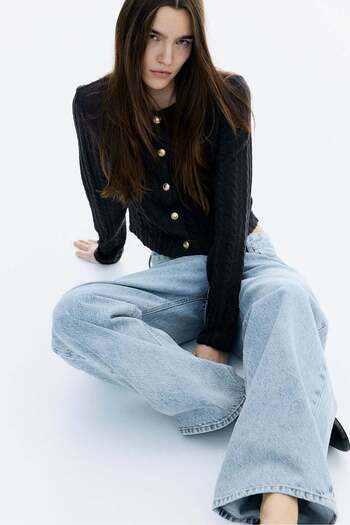 H&M Cable-knit-look cardigan