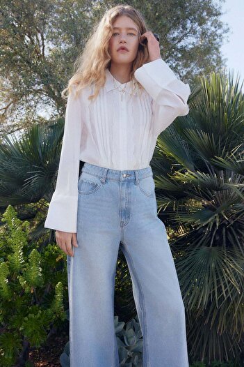 H&M Wide two-toned jeans