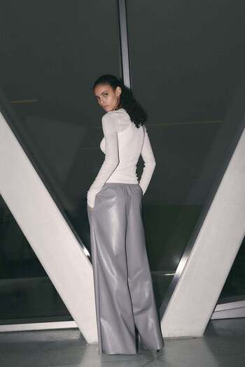 H&M Wide Coated Joggers